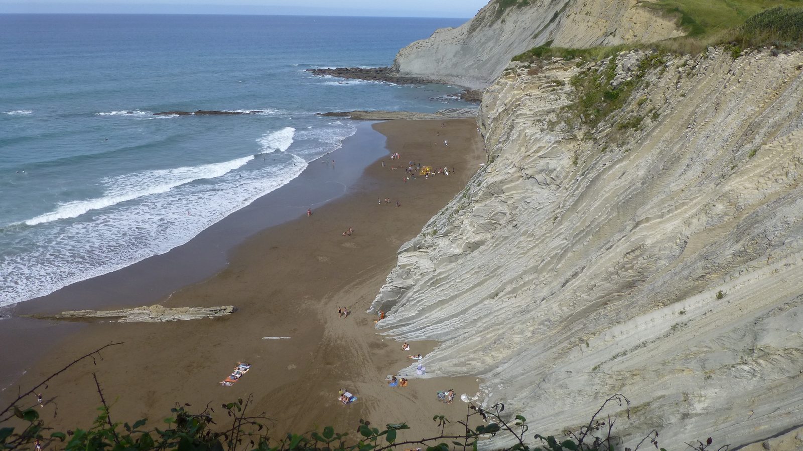 Camino del Norte: the coastal path above the cliffs and beaches of the Bay of Biscay in northern Spain